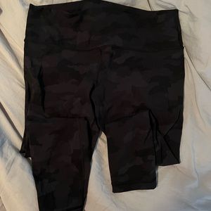 Lulu black camo leggings